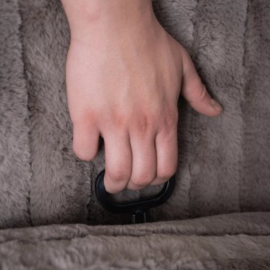 Кресло мягкое раскладное с реклайнером Mebel Elit RAUL Серый ME.RAUL/P/SZTR/FW фото - 11