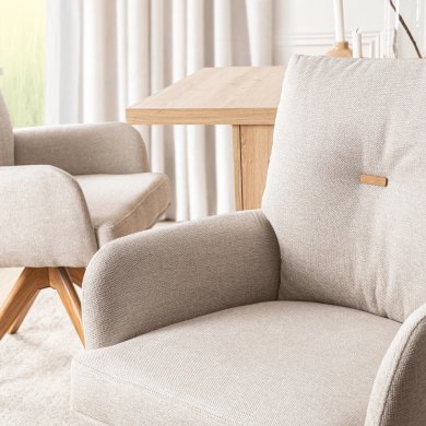 Обеденный стул поворотный Mebel Elit BIANCO Бежевый ME.BIANCO/BZ/T/K фото - 9