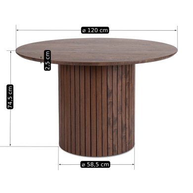 Обідній стіл Mebel Elit LYON Горіх ME.LYON/O/S фото - 13