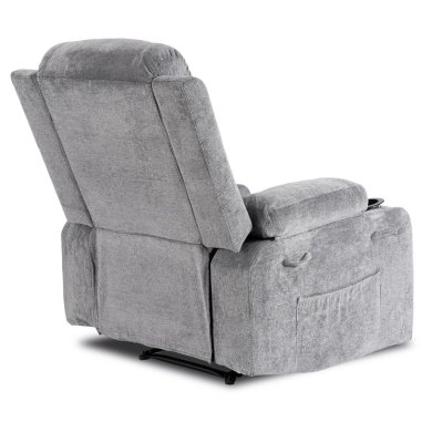 Крісло м'яке розкладне масажне з реклайнером Mebel Elit BOX 2 Темно-сірий ME.BOX2/CP/T/FW фото - 7