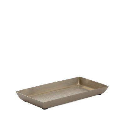 Декоративний піднос Homla NAUSA 23x12x3 см Золотий 218704 фото - 2