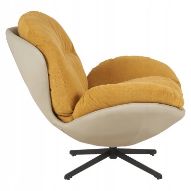 Крісло м'яке поворотне Kontrast MILO 3D Гірчичний 5.01.84809 фото - 4