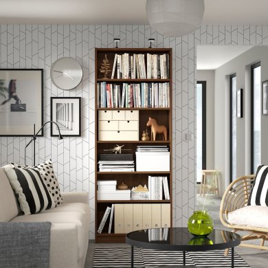 Стеллаж BILLY Орех - 6 IKEA Стеллаж BILLY Орех (ИКЕА БИЛЛИ) 50508652 фото - 6