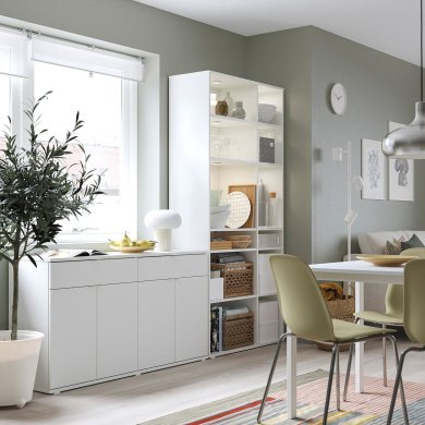 Стеллаж VIHALS Белый - 3 IKEA Стеллаж VIHALS Белый (ИКЕА ВИХАЛС) 39440611 фото - 3