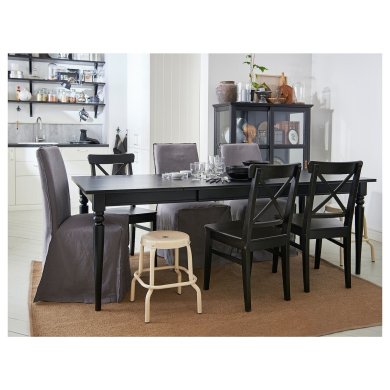 IKEA Обідній стілець INGOLF Чорний (ИКЕА ИНГОЛЬФ) 60217822 фото - 2
