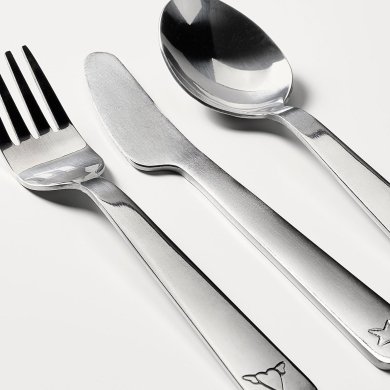 IKEA Дитячий набір столових приборів FABLER (ИКЕА ФАБЛЕР) 60137571 фото - 7