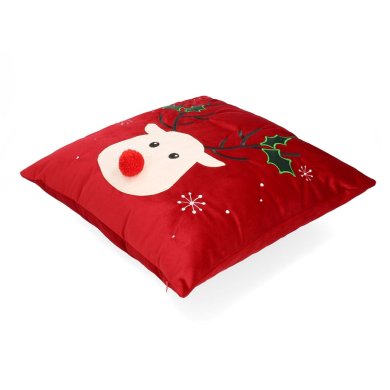Декоративная наволочка Homla REINDEER 45х45 см Красный 163642 фото - 2