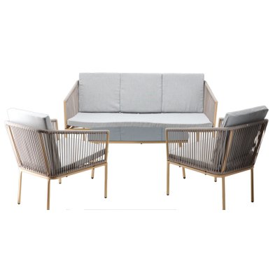 Комплект садовой мебели Garden Line MONTE Серый - 2 Комплект садовой мебели Garden Line MONTE Серый ABI1428 фото - 2