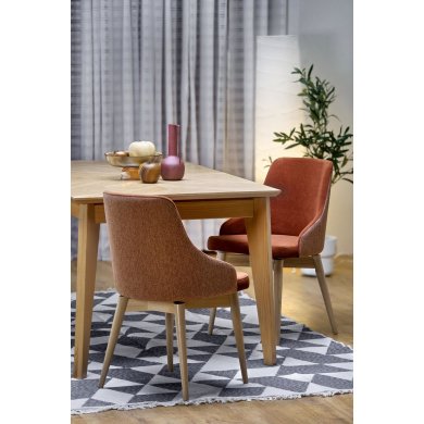 Обеденный стул поворотный Halmar MALAGA Корица V-PL-N-MALAGA-MAVEL44/STELAR54 фото - 13