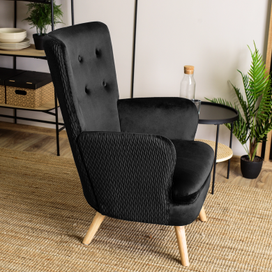 Кресло мягкое Mebel Elit SANTOS Черный - 10 Кресло мягкое Mebel Elit SANTOS Черный ME.SANTOS/CZ/DK/V/FW фото - 10