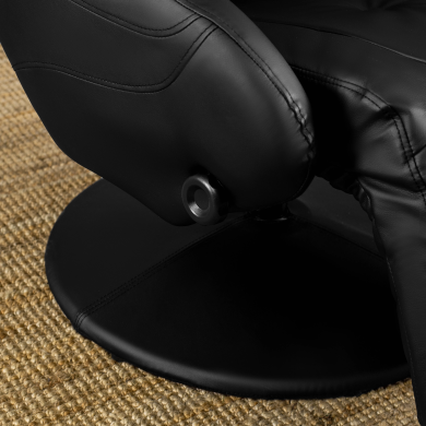 Кресло мягкое раскладное с реклайнером Mebel Elit TONY Черный - 12 Кресло мягкое раскладное с реклайнером Mebel Elit TONY Черный ME.TONY/CZ/E/FW фото - 12