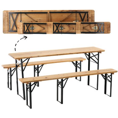 Комплект складаних садових меблів Garden Line WOOD Дерево MEB2745 фото - 8