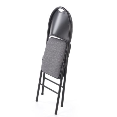 Обеденный стул складной Halmar K566 Серый V-CH-K/566-KR-CZARNY/POPIEL фото - 2