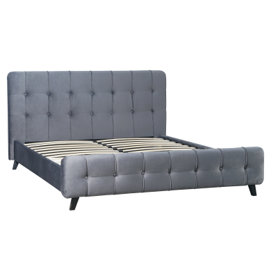 Кровать Mebel Elit LINO Welur 160x200 см Серый ME.LINO/160/CP/V/LOZ фото - 2