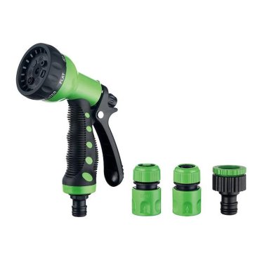 Розпилювач-пістолет з аксесуарами для шлангу Garden Line 7 функцій Зелений WIL4547 фото - 2