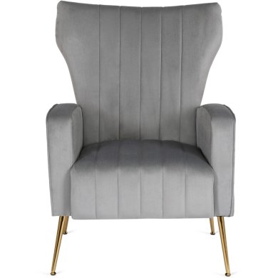 Кресло мягкое Mebel Elit DIANA Welur Серый - 3 Кресло мягкое Mebel Elit DIANA Welur Серый ME.DIANA/P/ZL/V/FW фото - 3