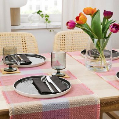 IKEA Дорожка на стол (раннер) STRANDFLOKA 35x130 см Розовый (ИКЕА СТРАНДФЛОКА) 70580661 фото - 2