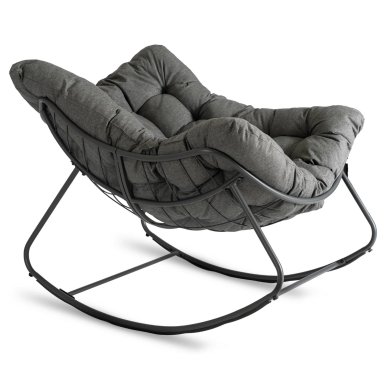 Садове крісло-качалка Mebel Elit LAREDO Сірий ME.LAREDO/P/T/FW фото - 2