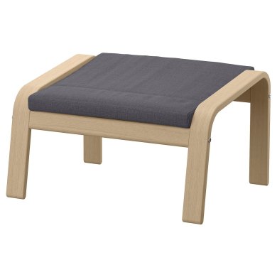 IKEA Подставка для ног POANG Темно-серый (ИКЕА ПОАНГ) 19398750