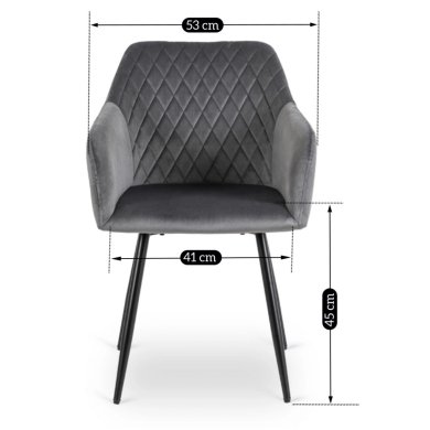 Обідній стілець Mebel Elit SHANE Welur 2 Сірий ME.SHANE/P/V/K фото - 9