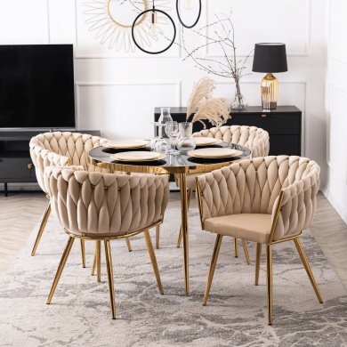 Обідній стілець Mebel Elit CAPI Welur Кремовий ME.CAPI/KR/ZL/V/K фото - 5