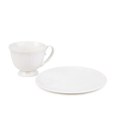 Чашка с блюдцем Homla JASMINE 130 мл Белый 221312 фото - 2