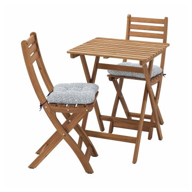IKEA Комплект складной садовой мебели ASKHOLMEN Дерево (ИКЕА АСХОЛЬМЕН) 79529946