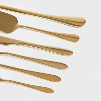 Набор столовых приборов Homla ABELE 18 шт Золотой 236553 фото - 4