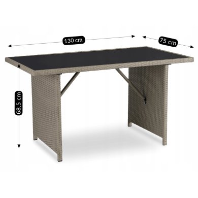 Комплект садових меблів Mebel Elit COLORADO Бежевий ME.COLORADO/P/BZ/RT/OGR/ZES фото - 14