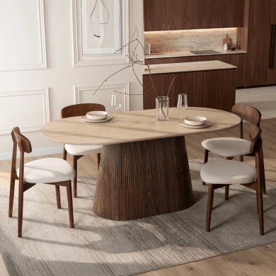 Обеденный стол Mebel Elit GIANNI Травертин ME.GIANNI/TRAW/O/S фото - 6