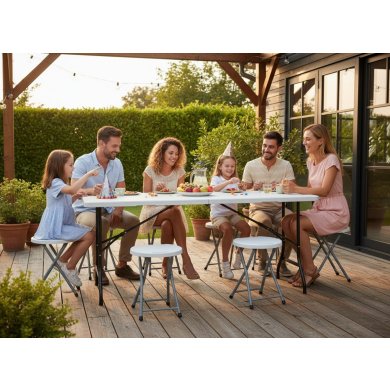 Складаний садовий табурет Garden Line ZUM9637 Білий ZUM9637 фото - 7