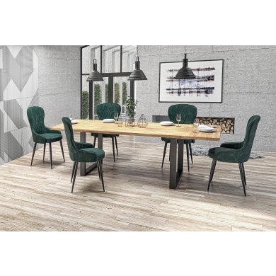 Обеденный стол Halmar RADUS 78х120 см Дуб V-PL-RADUS_120-ST-DREWNO_LITE фото - 4