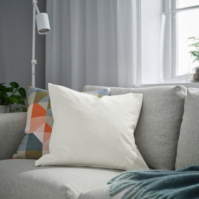 IKEA Декоративная наволочка SANELA 50х50 см Кремовый (ИКЕА САНЕЛА) 10591120 фото - 3