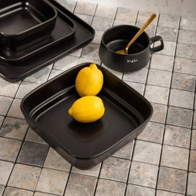 Глубокая тарелка Homla TOSAL 19 см Черный 232428 фото - 5