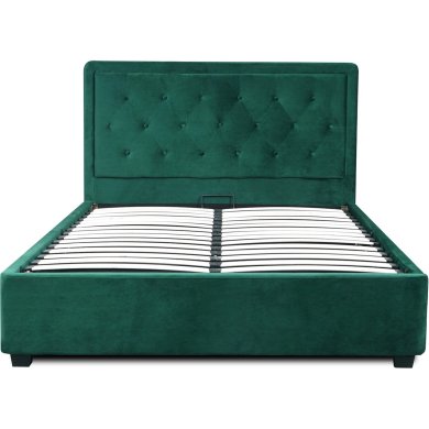 Ліжко Mebel Elit CROS Welur 160x200 см Зелений ME.CROS/160/C/Z/V/LOZZPOJ фото - 4