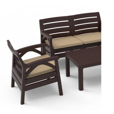 Комплект садовой мебели Garden Line SANTANA Коричневый KAS0868/1 фото - 3