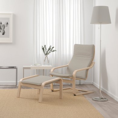 IKEA Кресло-качалка POANG Светло-бежевый (ИКЕА ПОАНГ) 29286610 фото - 2