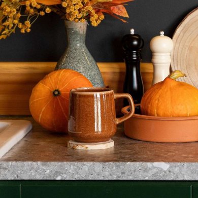 Кружка Homla MYSTIC 520 мл Янтарный 218732 фото - 4