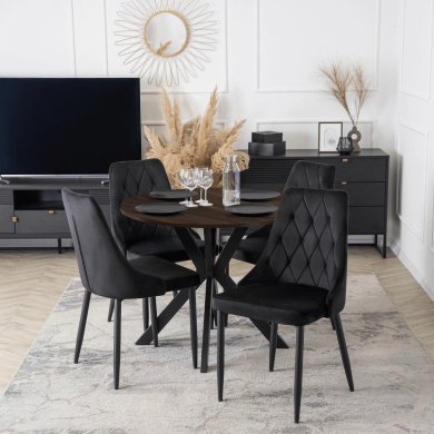 Обеденный стол Mebel Elit LAUREN 90 см Орех ME.LAUREN/O/CZ/S90 фото - 5