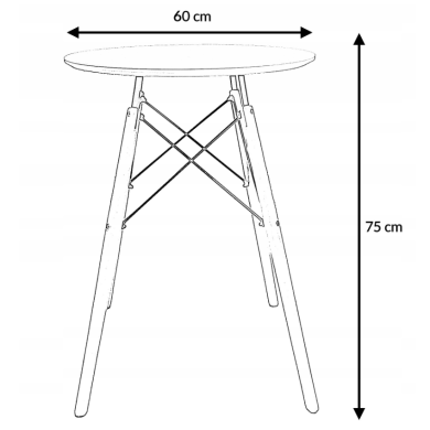 Обідній стіл Kontrast MIA Чорний - 3 Обідній стіл Kontrast MIA Чорний 6.06.26055 фото - 3