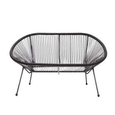 Садова лава Homla ACAPULCO Чорний - 2 Садова лава Homla ACAPULCO Чорний 230432 фото - 2