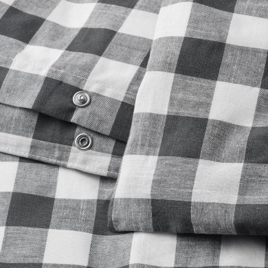 IKEA Комплект постельного белья EKTANDVINGE 150х200 см Антрацит (ИКЕА ЭКТАНДВИНГЕ) 10585398 фото - 3