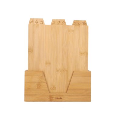 Набір дощок з підставкою Homla BAMBOU 29х22 см Дерево - 3 Набір дощок з підставкою Homla BAMBOU 29х22 см Дерево 207359 фото - 3