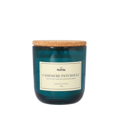Ароматическая свеча Homla VERDE Cashmere Patchouli | Синий 164615 фото - 2