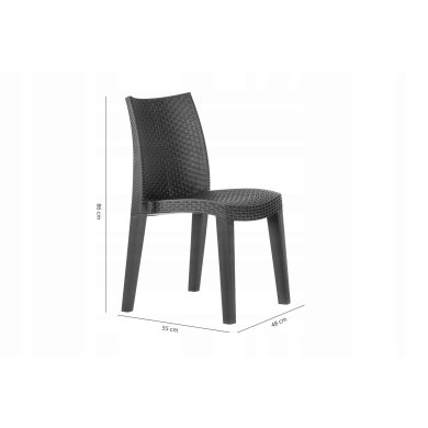 Садовый стул Corciano LADY Антрацит 8009271014985 фото - 6