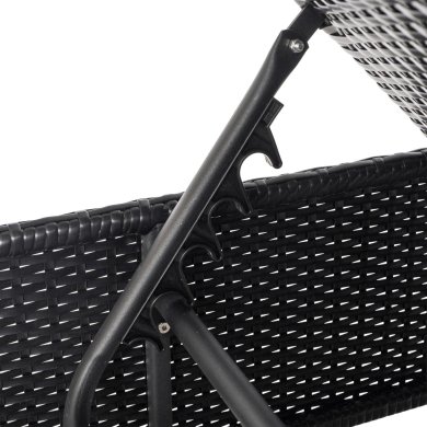 Шезлонг Mebel Elit LARGO Черный ME.LARGO/CZ/RT/OGR/LEZ фото - 6