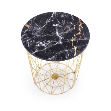 Журнальний стіл Halmar HARISSA Marmur Чорний - 4 Журнальний стіл Halmar HARISSA Marmur Чорний V-CH-HARISSA_G-LAW-CZARNY фото - 4