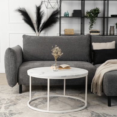 Журнальный стол Mebel Elit AGNES MAX Marmur Белый - 4 Журнальный стол Mebel Elit AGNES MAX Marmur Белый ME.MAXAGNES/BM/B/L фото - 4