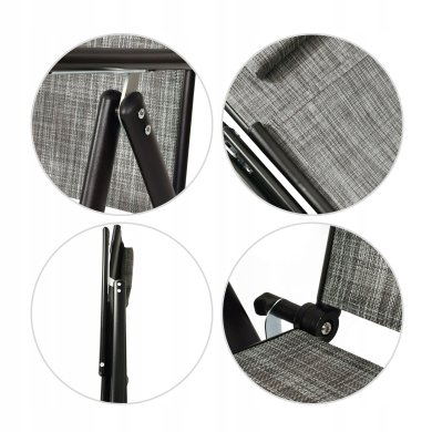 Складаний садовий стілець Kontrast BORNEO PRO Сірий - 6 Складаний садовий стілець Kontrast BORNEO PRO Сірий 5.03.212900 фото - 6