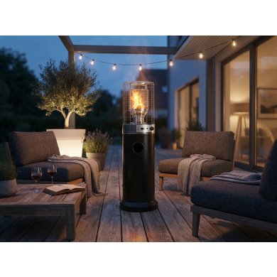 Уличный газовый обогреватель Garden Line 136 см 5000-13000 Вт Черный GAZ2867 фото - 4